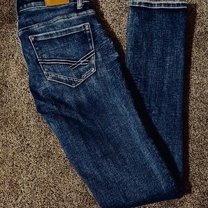 BKE Women's Dark Blue Skinny Jeans